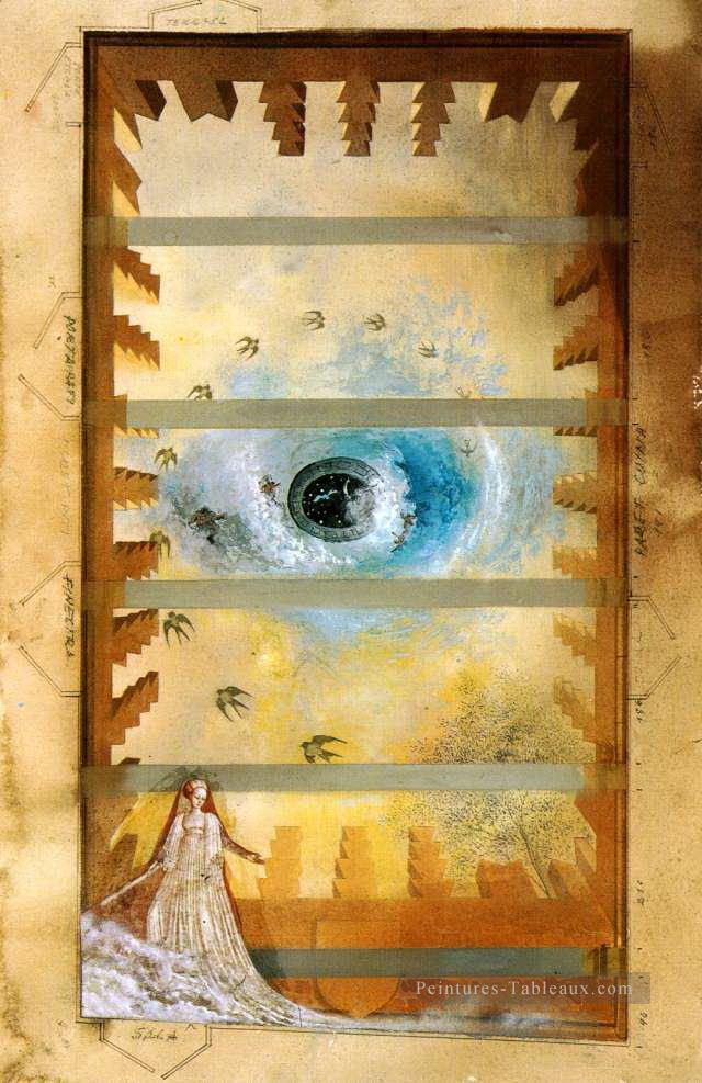 Study for the Decoration of the Ceiling in Pubol Salvador Dali Oil Paintings